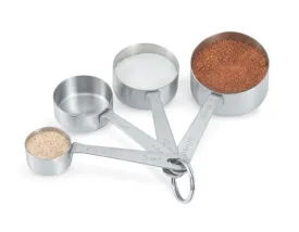 4-piece stainless steel straight-side measuring spoon set