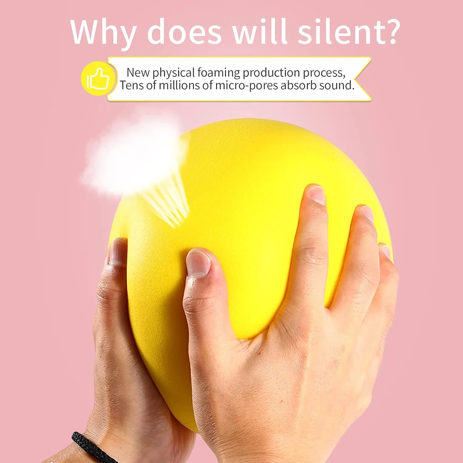 7-Inch Uncoated High Density Foam Ball - for Over 3 Years Old Kids Foam Sports Balls - Soft and Bouncy, Lightweight and Easy to Grasp Foam Silent Balls are Safe for Younger Children