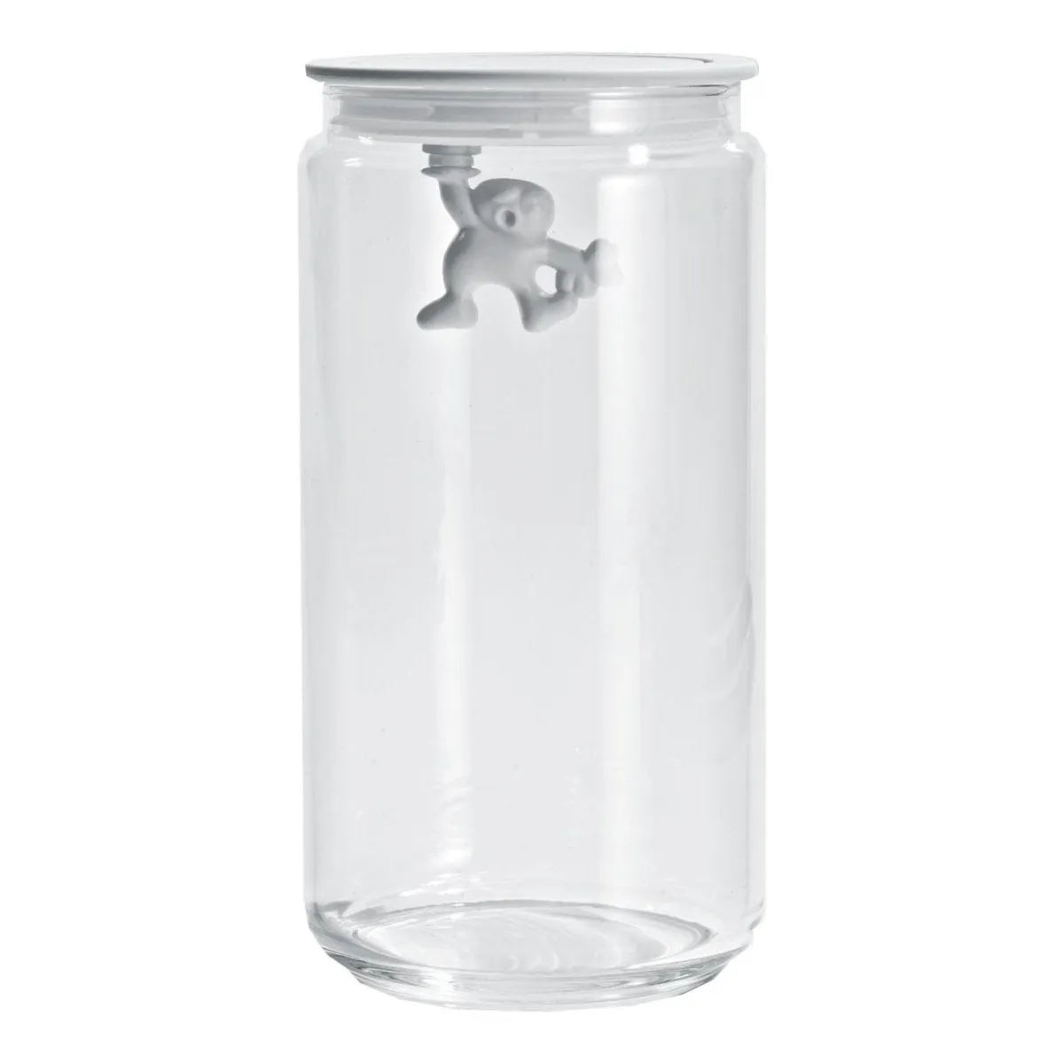 Alessi Gianni Glass Canister Medium White