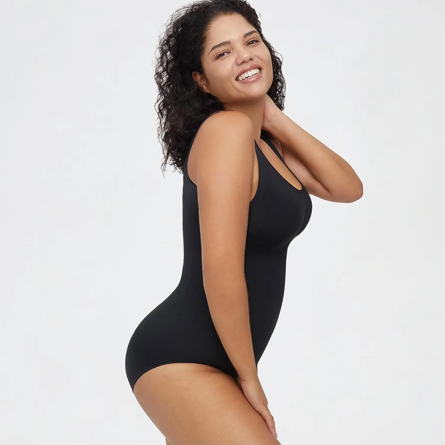 AMRIY Shapewear Bodysuit for Women Tummy Control Body Shaper Waist Trainer Butt Lifter Bodysuit