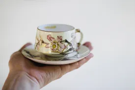 Antique Japanese Flowers Tea Cup