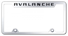Avalanche Steel Truck Cut-Out Frame - Laser Etched Mirrored
