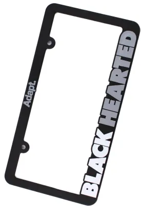 Black Hearted (License Plate Frame)