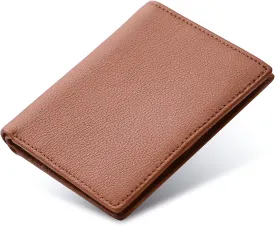Bveyzi Ultra Slim Small RFID Wallet for Women, Leather Tiny Thin Bifold Pocket Ladies Wallet