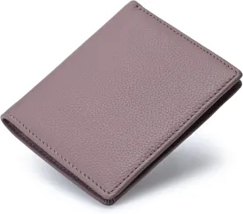 Bveyzi Ultra Slim Small RFID Wallet for Women, Leather Tiny Thin Bifold Pocket Ladies Wallet