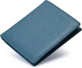 Bveyzi Ultra Slim Small RFID Wallet for Women, Leather Tiny Thin Bifold Pocket Ladies Wallet