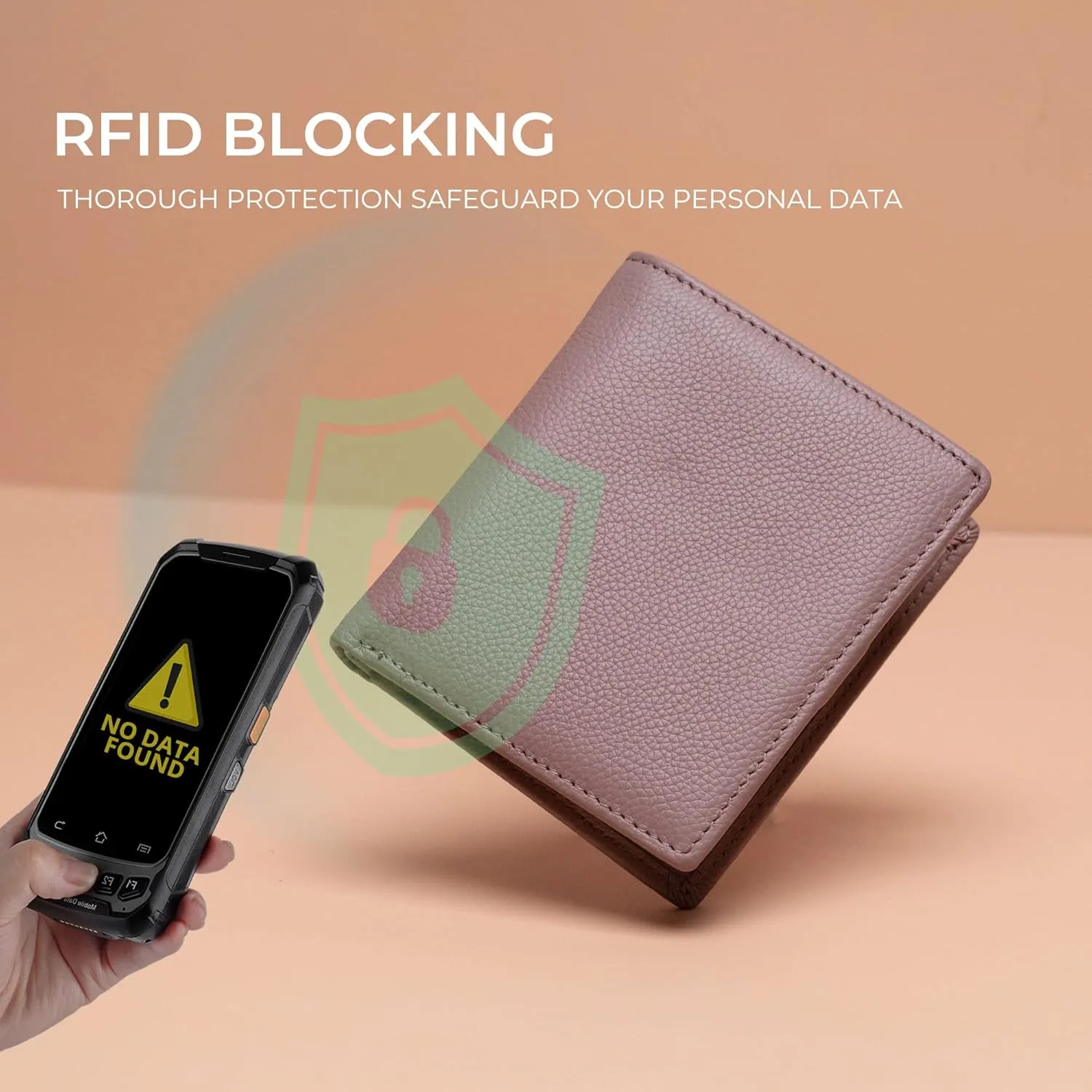 Bveyzi Ultra Slim Small RFID Wallet for Women, Leather Tiny Thin Bifold Pocket Ladies Wallet