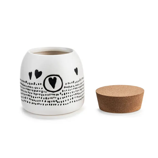 Canister Cork Lid Small Hearts 1008180020