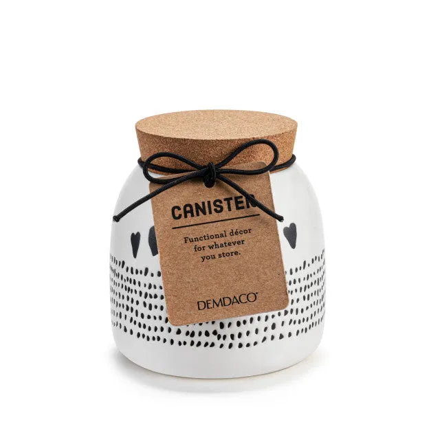 Canister Cork Lid Small Hearts 1008180020