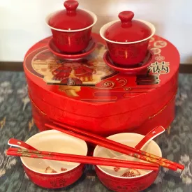 Chinese Wedding - GIFT BOX SET - dragon & phoenix, double happiness