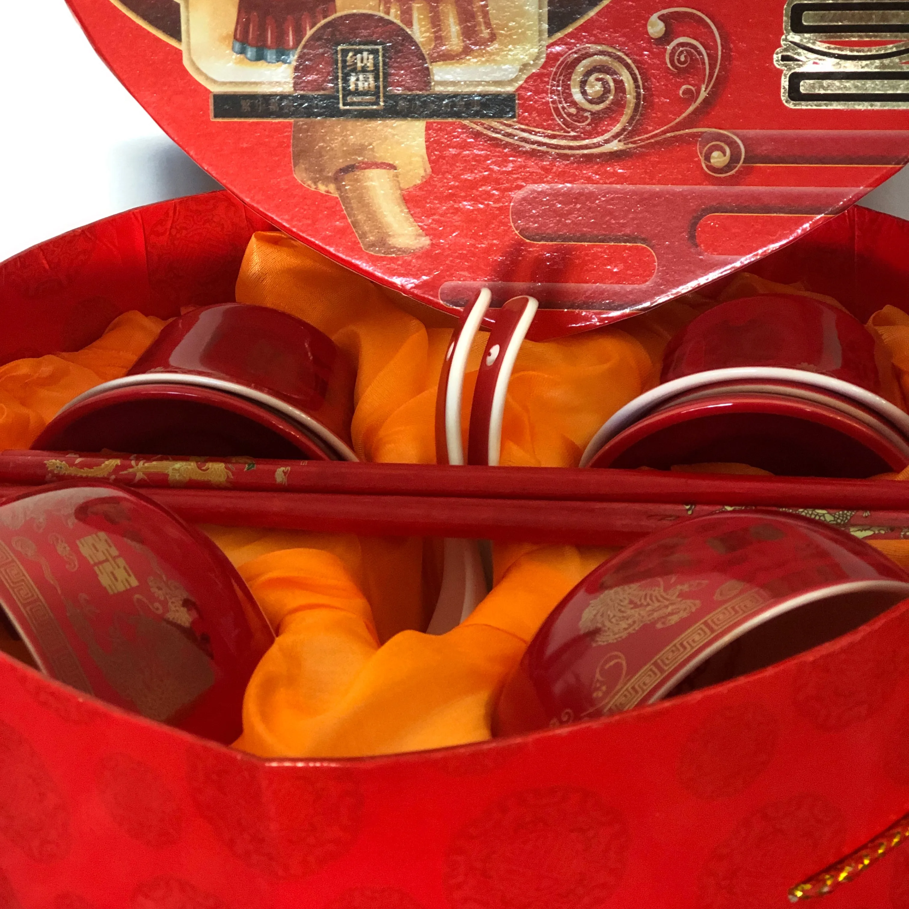 Chinese Wedding - GIFT BOX SET - dragon & phoenix, double happiness