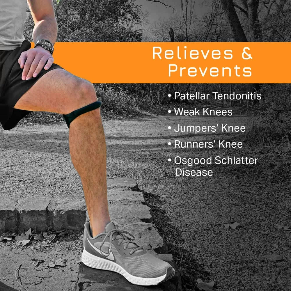 Cho-Pat Original Knee Strap, Patella Support for Runners Knee, Jumpers Knee, Osgood Schlatters, and Chondromalacia, Tan, Small