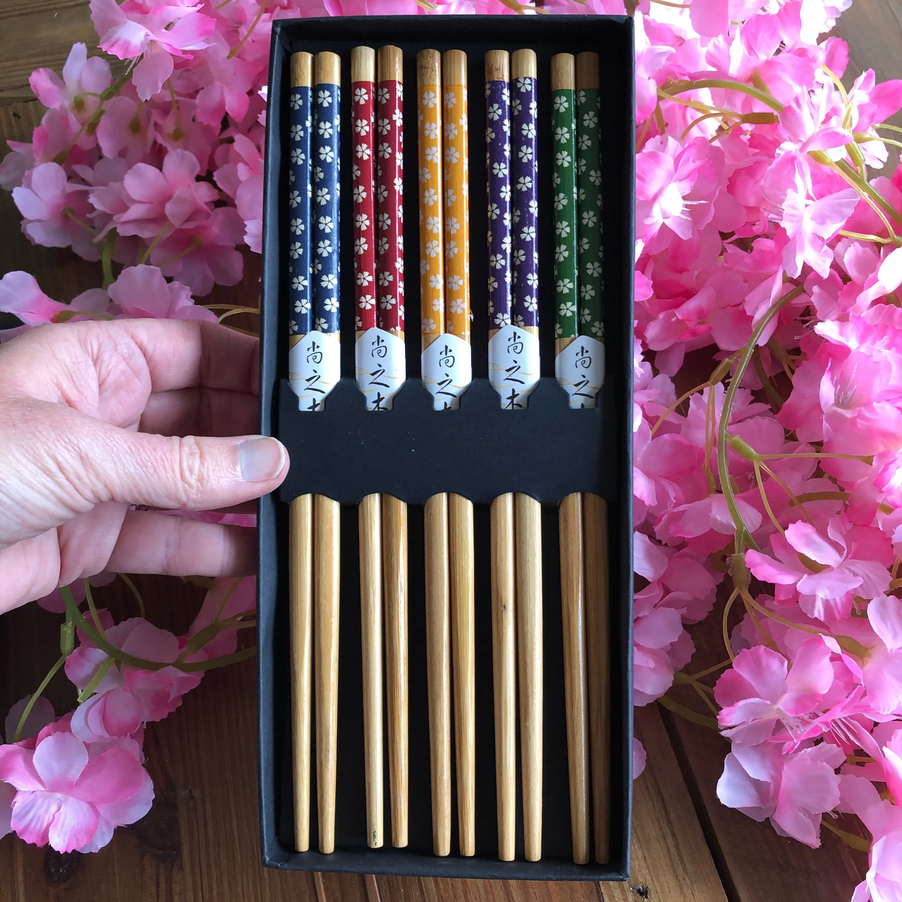 Chopstick Gift Set - Cherry Blossom Flowers