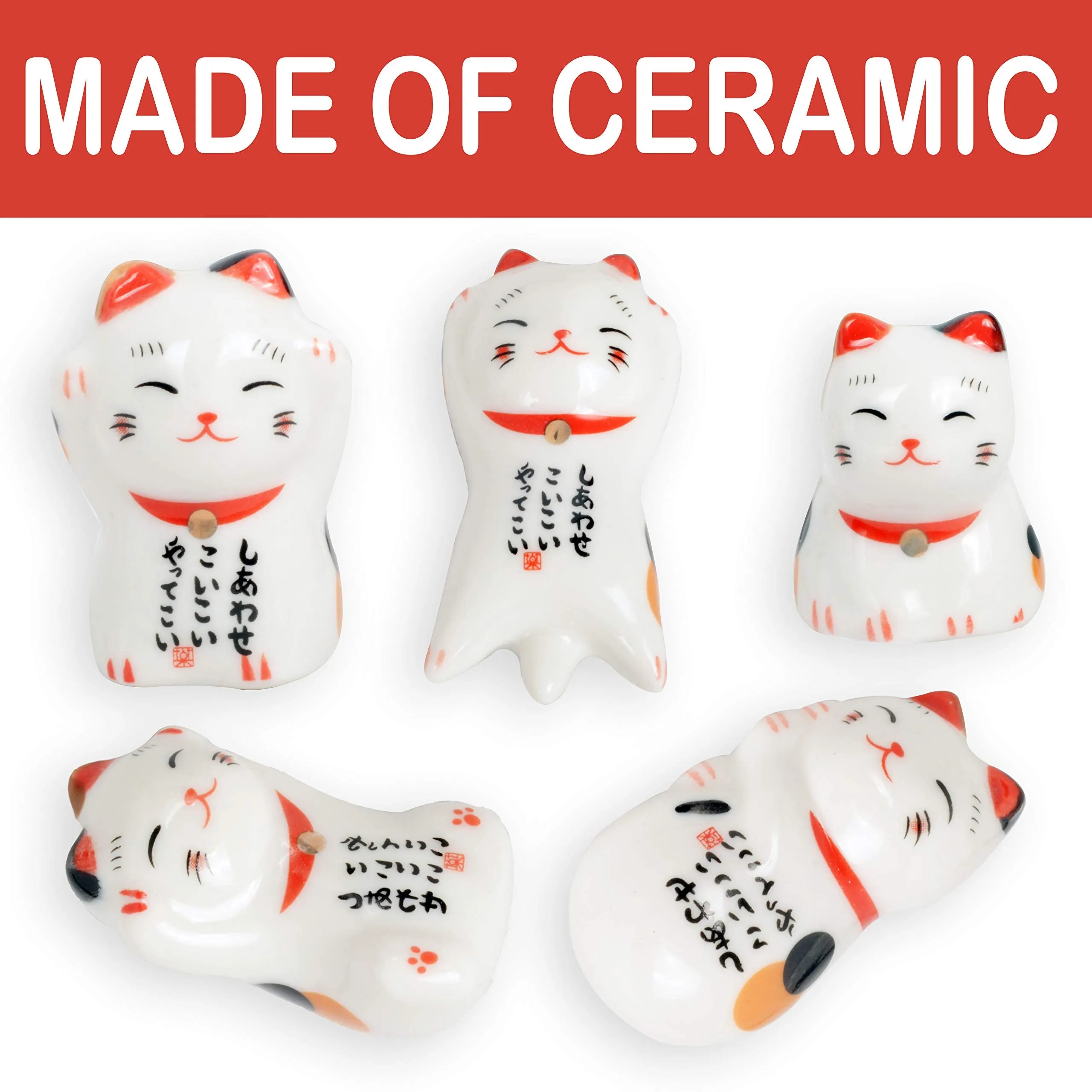 Chopsticks and Chopstick Holder, Cat Chopstick Holder | Japanese Style Chopsticks | Lucky