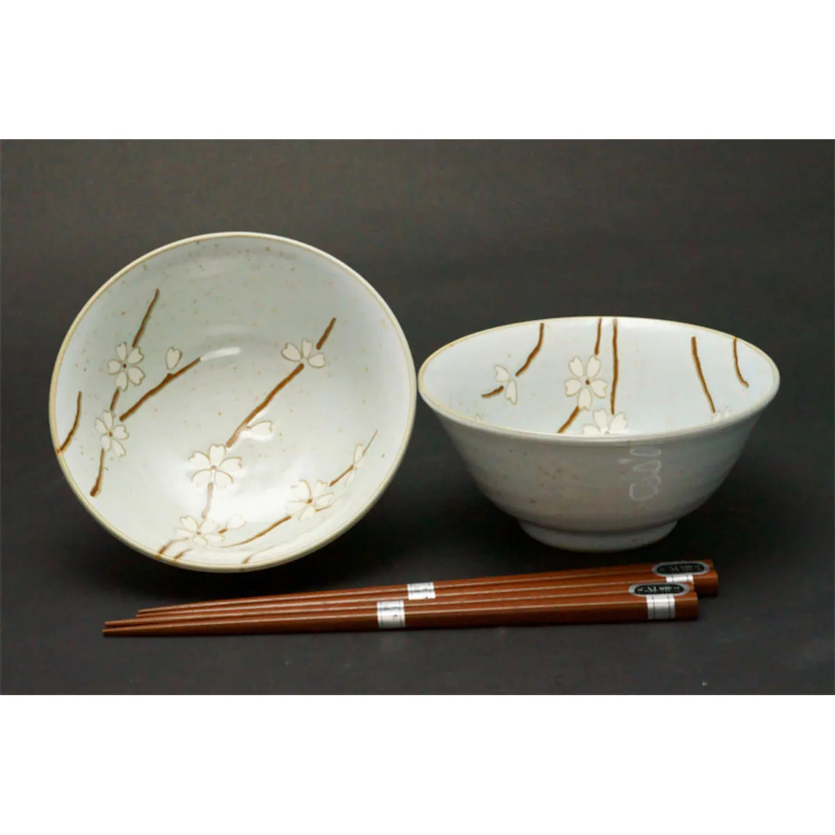 Concept Japan Sousunka Bowl with Chopstick Grey Set of 2