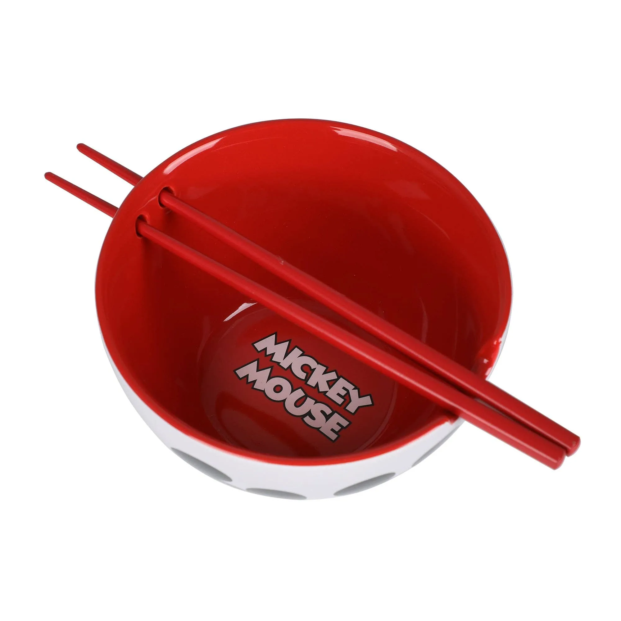 Disney Mickey Mouse 20 oz. Ceramic Ramen Bowl with Chopsticks