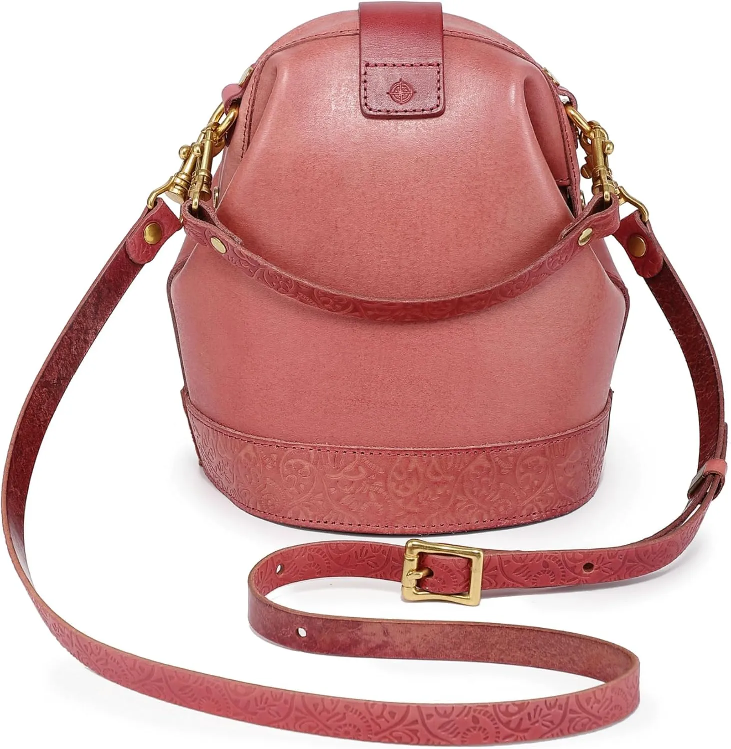 Doctor Bucket Crossbody Handbag | Luxurious and Versatile Bag for Women | Genuine Cowhide Leather