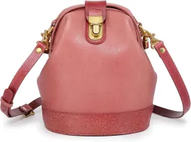 Doctor Bucket Crossbody Handbag | Luxurious and Versatile Bag for Women | Genuine Cowhide Leather
