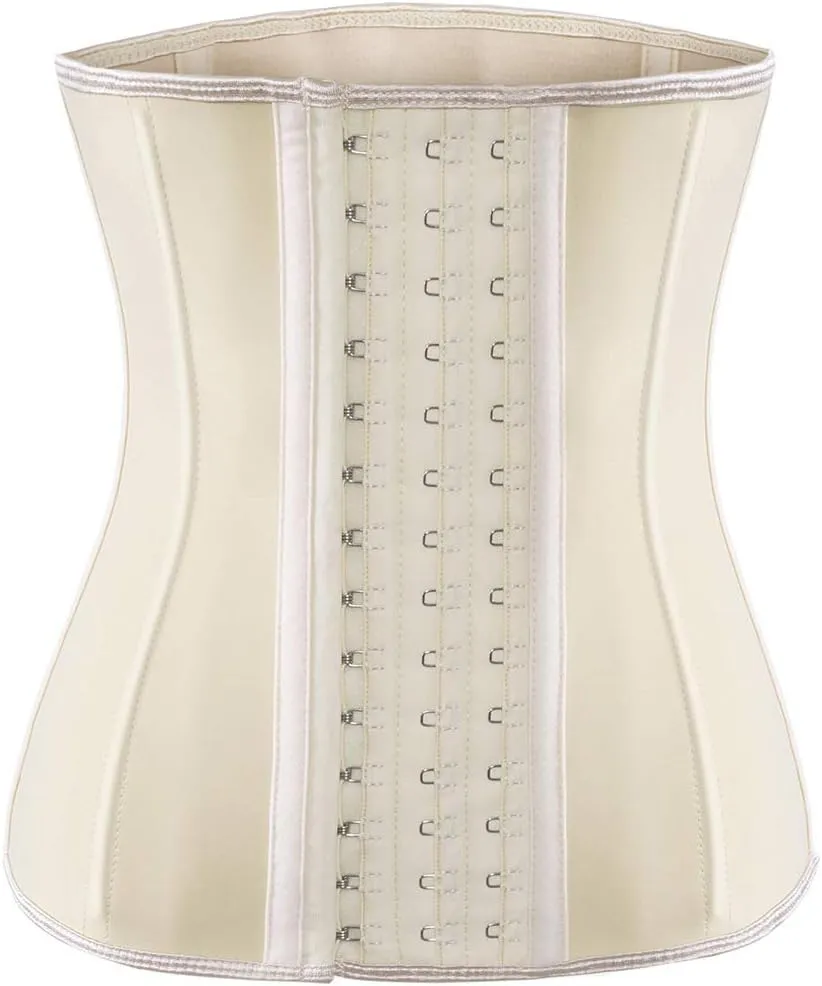 ECOWALSON Waist Trainer for Women Corset Cincher Body Shaper Girdle Trimmer with Steel Bones Extender