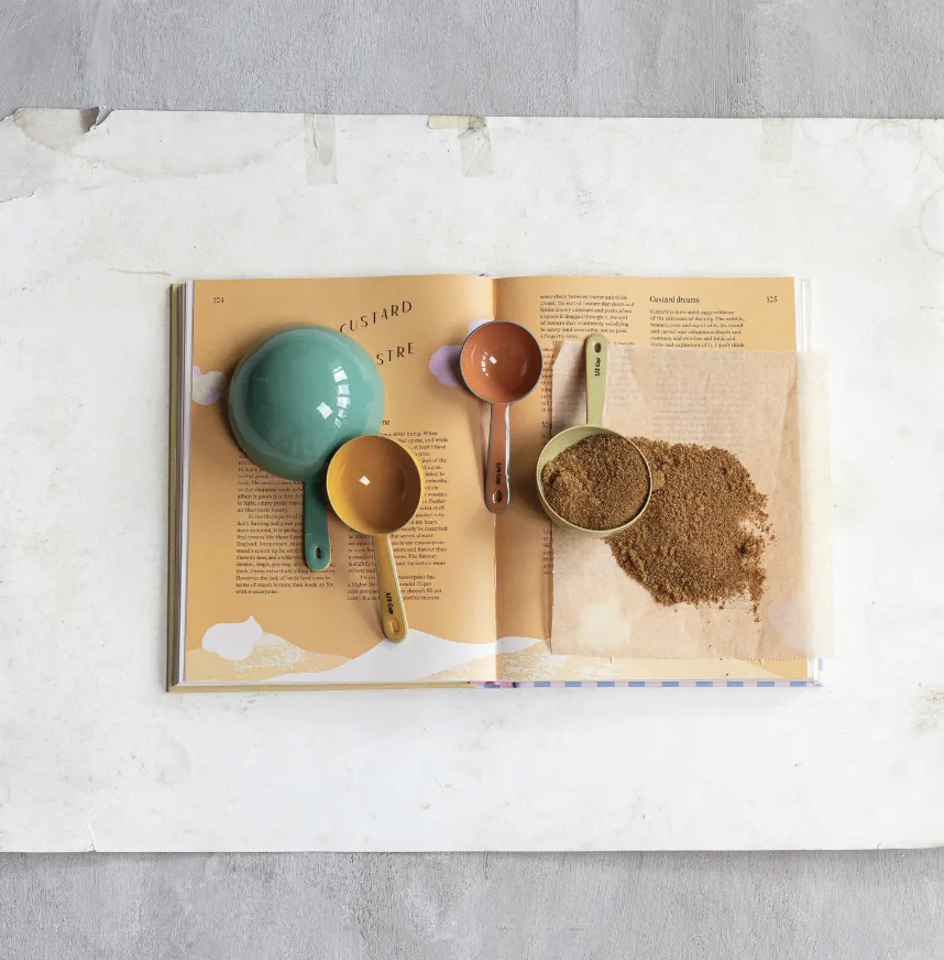 Enameled Stainless Steel Measuring Cups