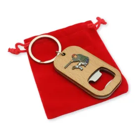 Game Shooter and Pointer Wooden Keyring Bottle Opener