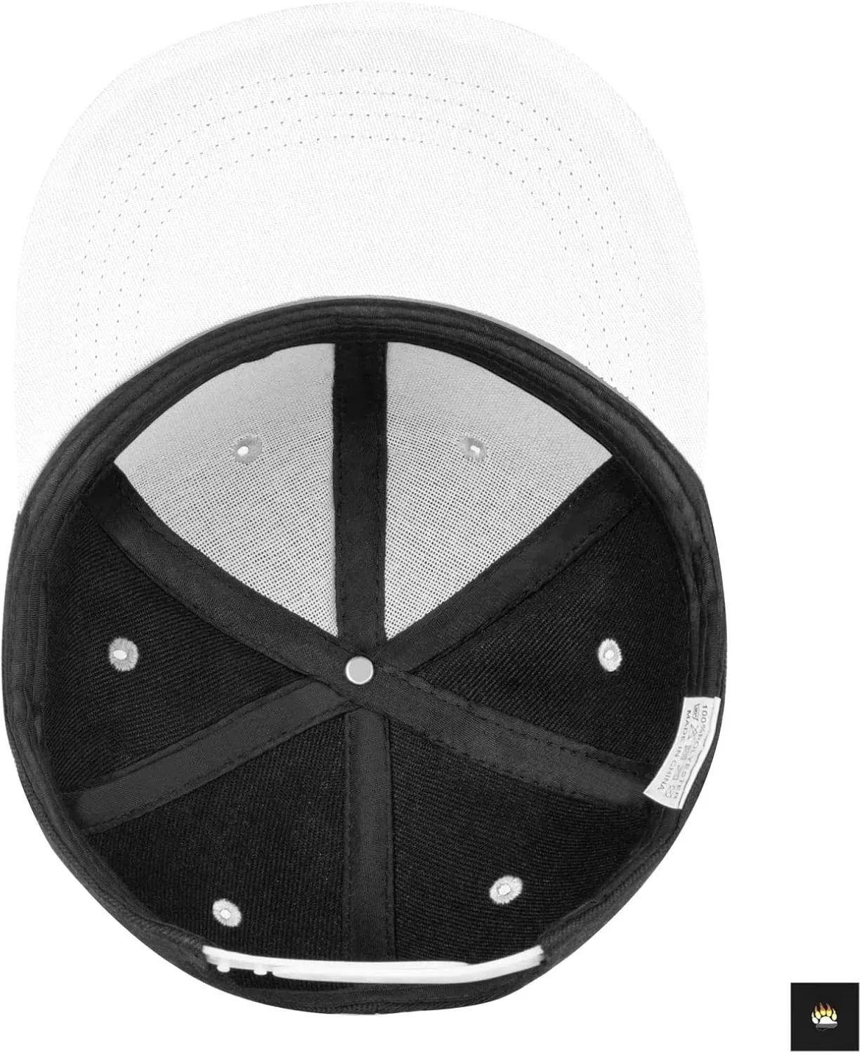 Gay Bear Pride Paw Adult Flat Brim Contrast Hip Hop Hat Flat Brim Baseball Adjustable Snapback Trucker Cap