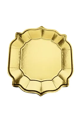 Gold Metallic Disposable Chargers