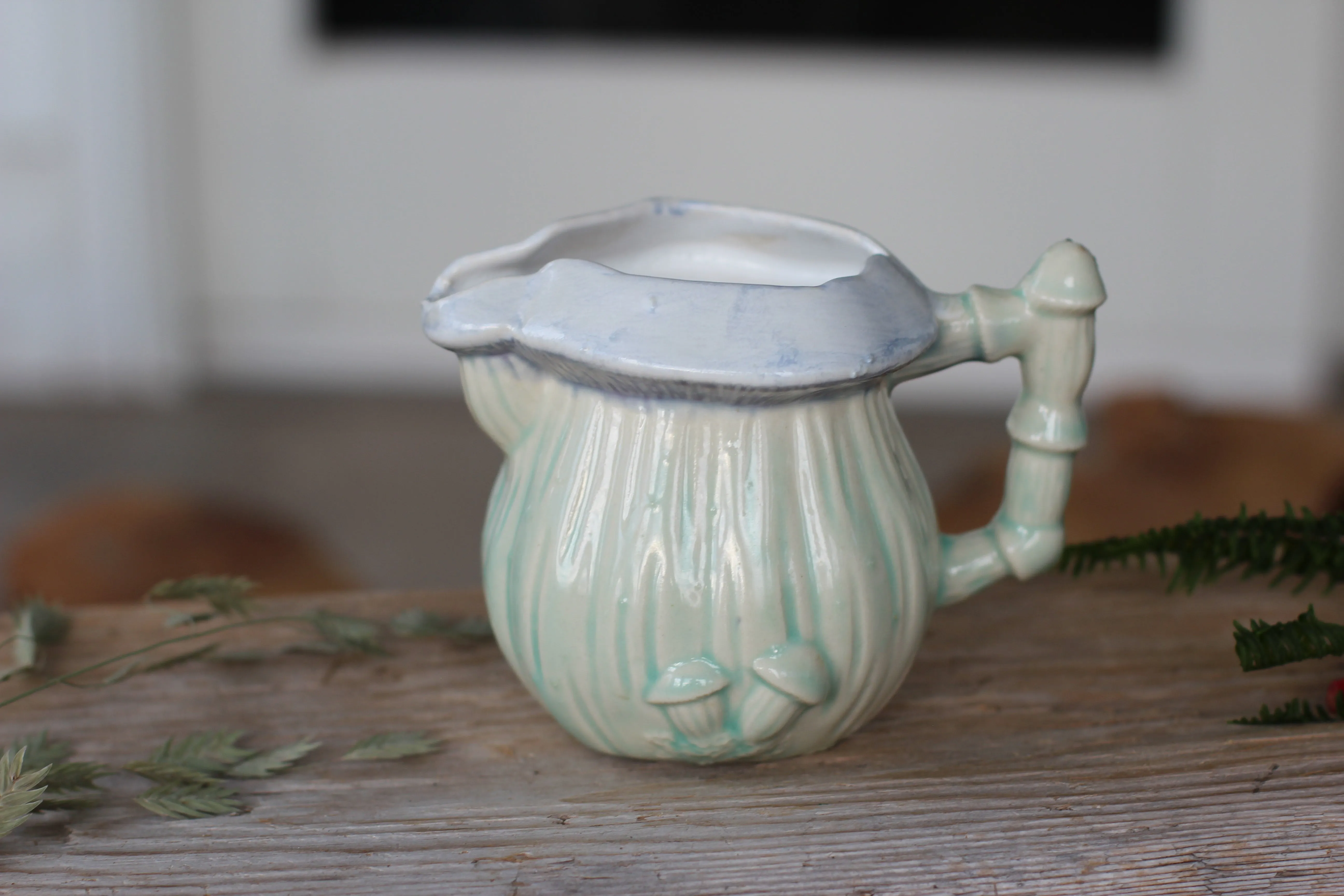Hand Made Mushroom Inspired Creamer