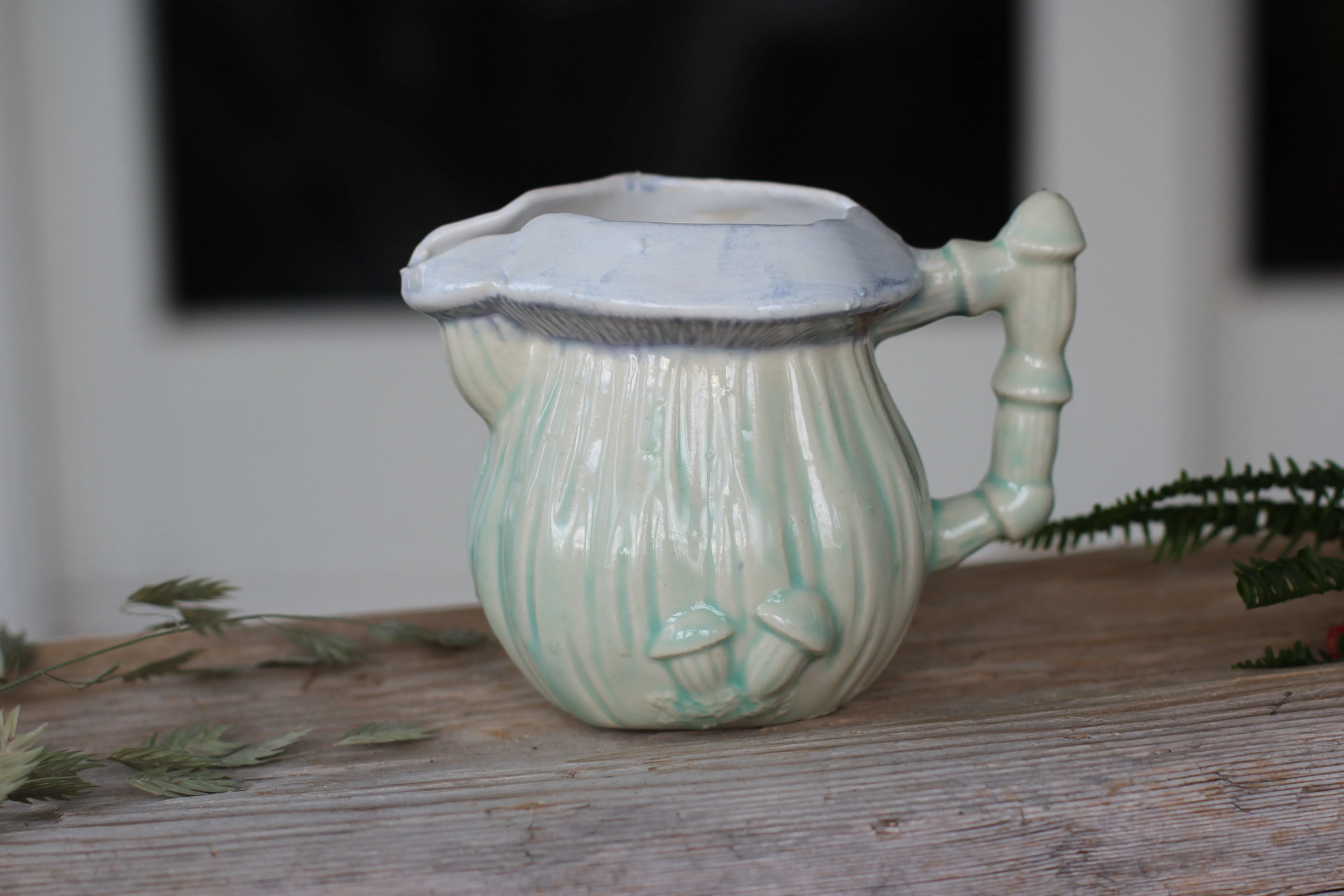 Hand Made Mushroom Inspired Creamer