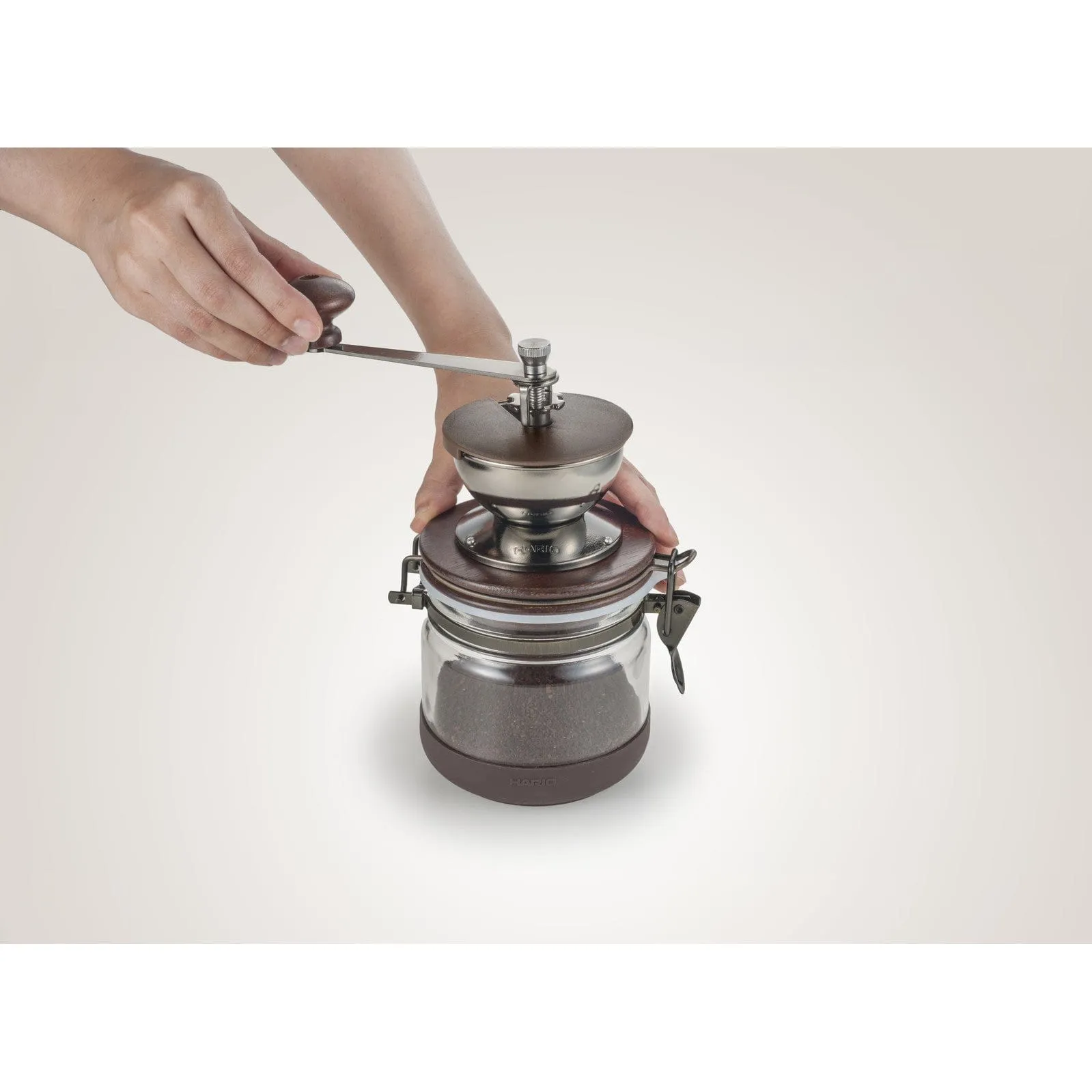 Hario - Canister Ceramic Coffee Beans Mill Manual Grinder Plus Storage CMHN-4