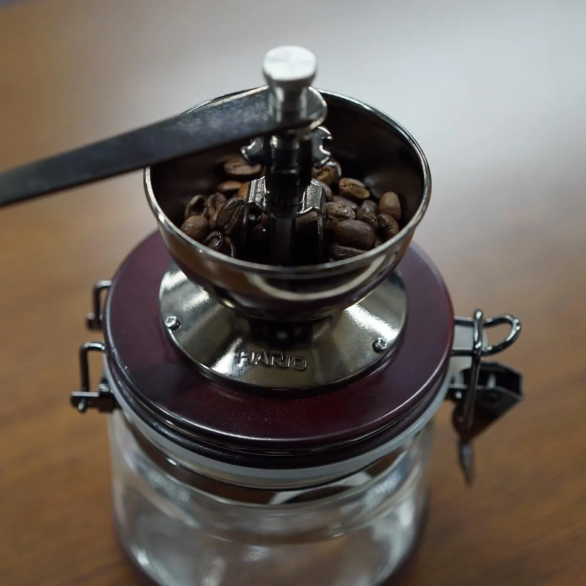 Hario - Canister Ceramic Coffee Beans Mill Manual Grinder Plus Storage CMHN-4