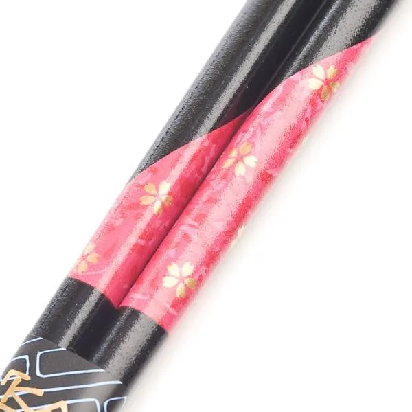 Japanese Cherry Blossom Lacquered Wooden Chopsticks