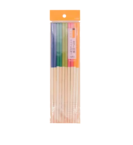 Josho Colour Bamboo Chopsticks 5P 22.5cm