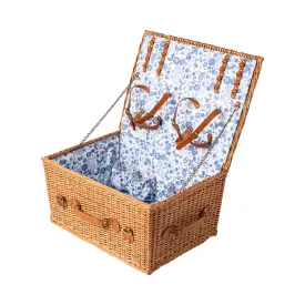 Juliska Field of Flowers Chambray Picnic Basket
