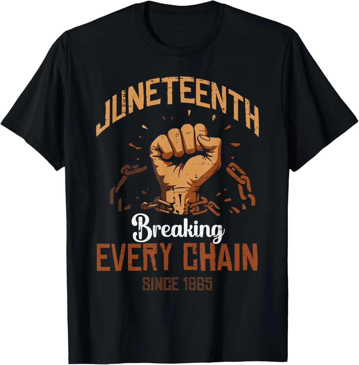 Juneteenth Breaking Every Chain Black African Men Women Kids T-Shirt