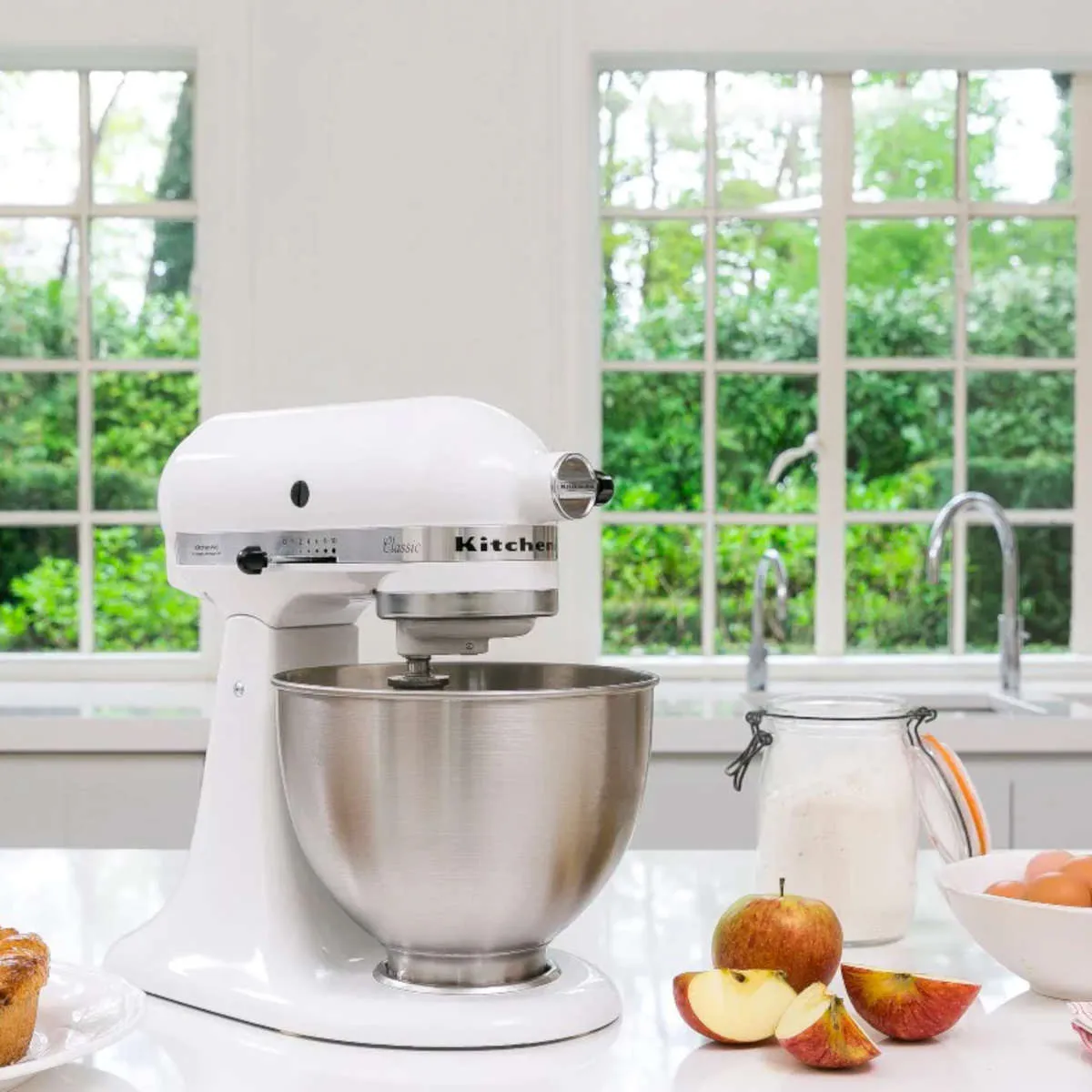 KitchenAid KSM45 Classic Mixer White 35x35cm