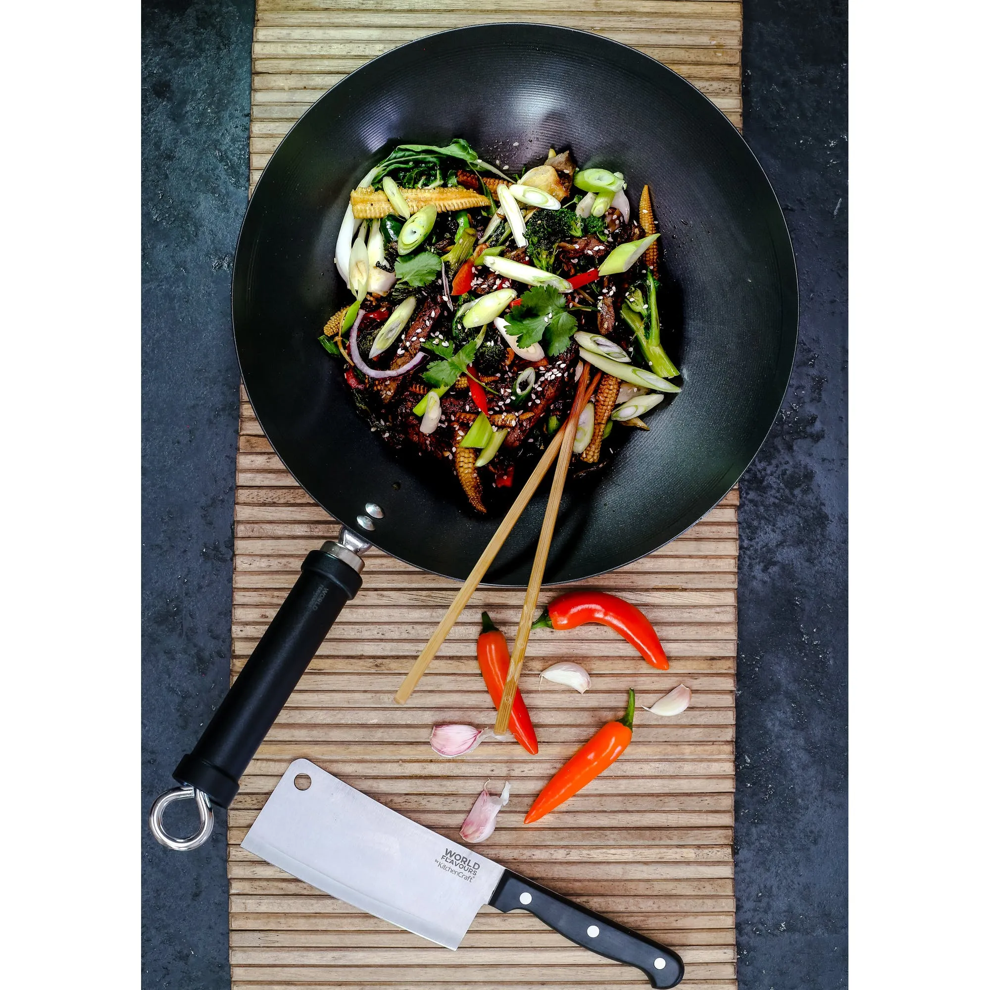 KitchenCraft World of Flavours Stir Fry Gift Set