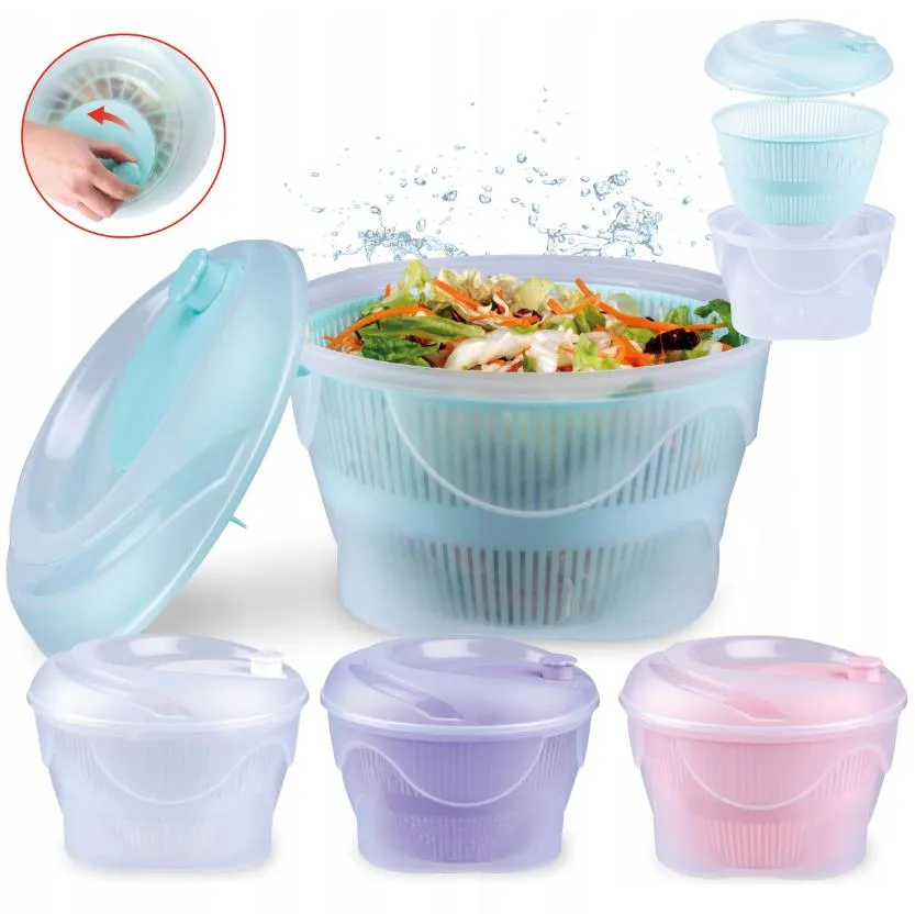 Large Plastic Salad Spinner Bowl