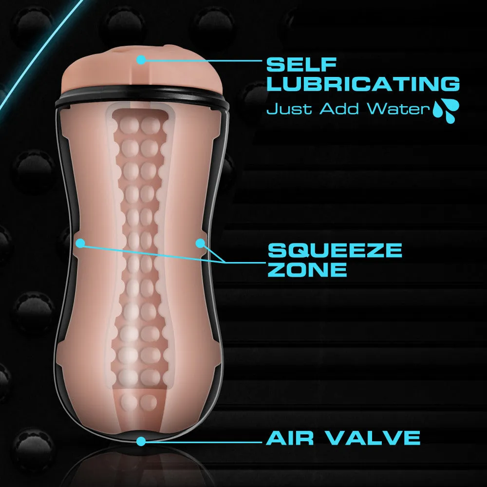 M For Men By Blush® | Soft & Wet Self Lubricating Pussy with Pleasure Orbs Vanilla Masturbator / Stroker
