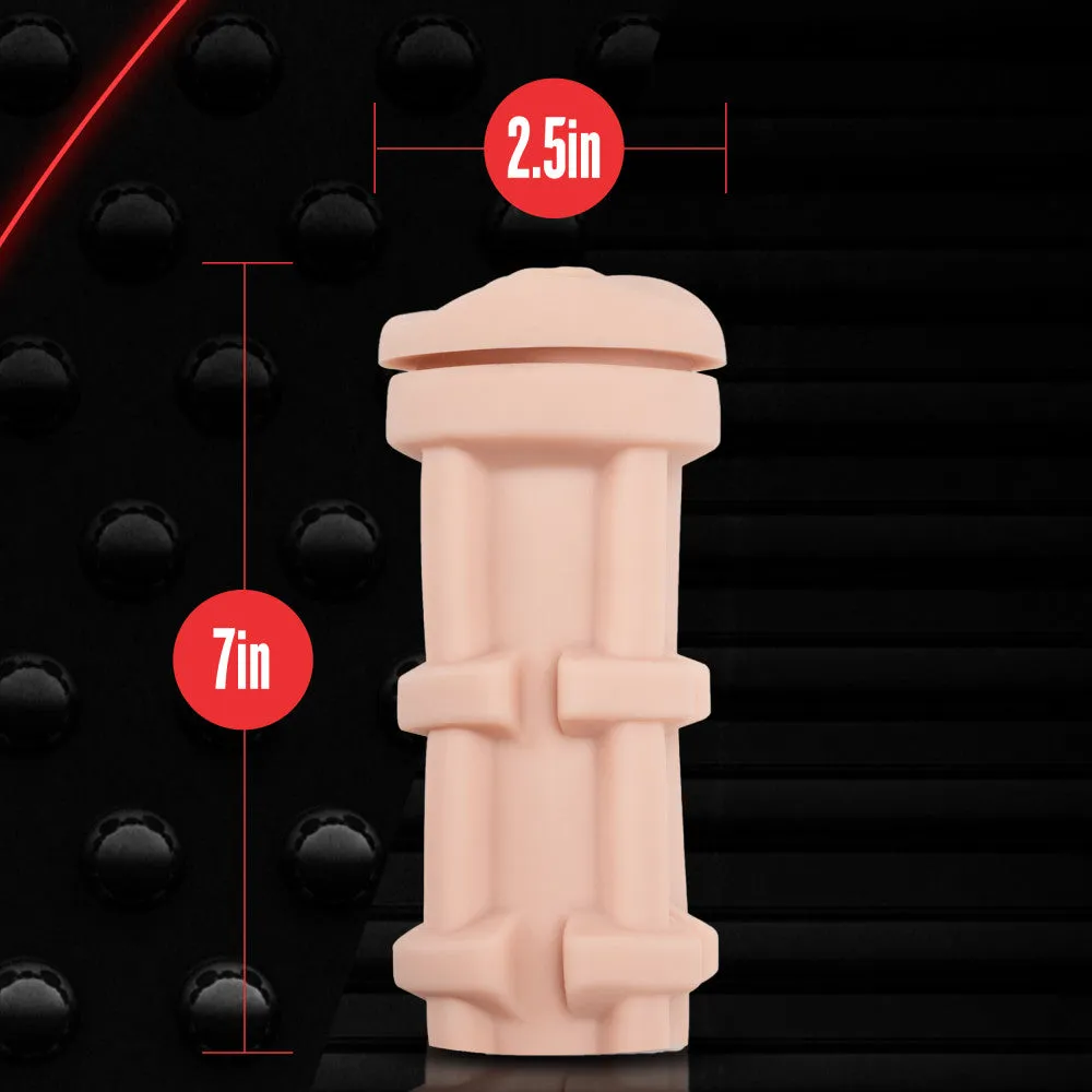 M For Men By Blush® | Soft & Wet Self Lubricating Pussy with Pleasure Ridges & Orbs Vanilla Masturbator / Stroker