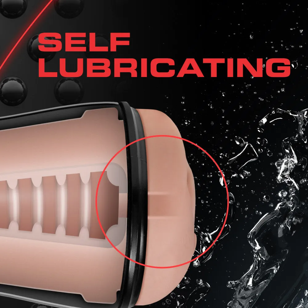 M For Men By Blush® | Soft & Wet Self Lubricating Pussy with Pleasure Ridges & Orbs Vanilla Masturbator / Stroker
