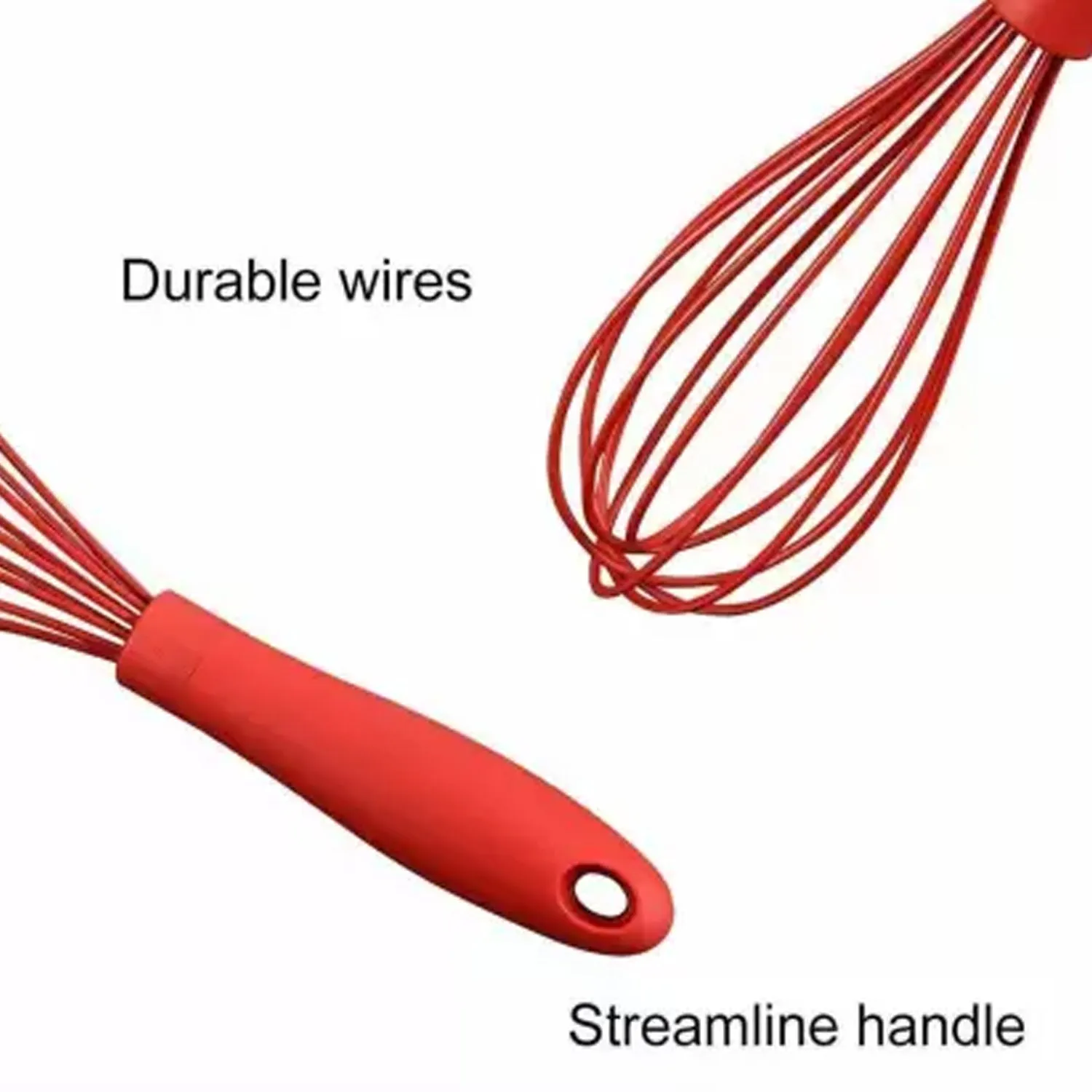 Manual Whisk Mixer Silicone Whisk, Cream Whisk, Flour Mixer, Rotary Egg Mixer, Kitchen Baking Tool.