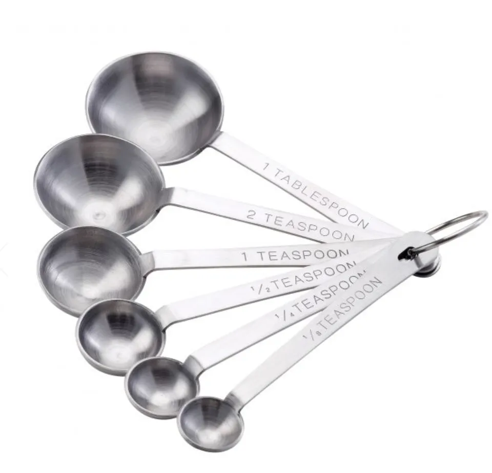Mrs. Andersons Baking Measuring Spoons, Heavyweight 18/8 Stainless steel, Set of 6