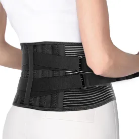 ORTONYX Lower Back Support Belt for Men and Women, Heavy Wok Lifting, Back pain Relief, Herniated Disc, Sciatica/Black M