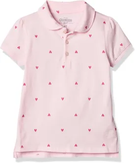 OSHKOSH B'GOSH Girls' Short-Sleeve Uniform Polo