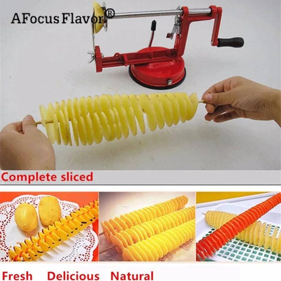 Potato Spiral Cutter | Fruits Vegetable Slicer Stainless Steel