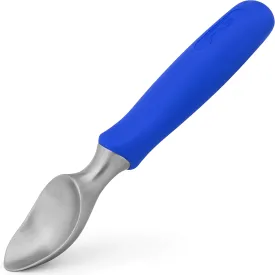 Rockland Guard Ice Cream Scoop with Chisel-Shaped Tip, Non-Slip Easy to Grip Handle, Solid Stainless Steel for Hard or Soft Ice Cream - Dishwasher Safe. (Blue)