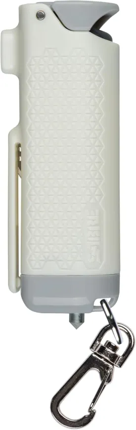 SABRE Safe Escape 3-In-1 Pepper Gel With Seat Belt Cutter & Window Breaker, Maximum Strength Pepper Spray, Snap Clip Keychain for Easy Carry & Fast Access, 0.54 fl oz, Easy to Use Fast Flip Top Safety