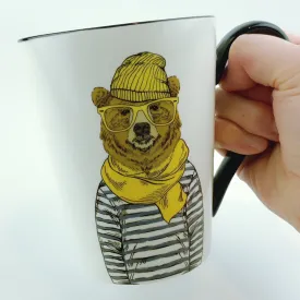 Signature Teddy Bear with Glasses Cup