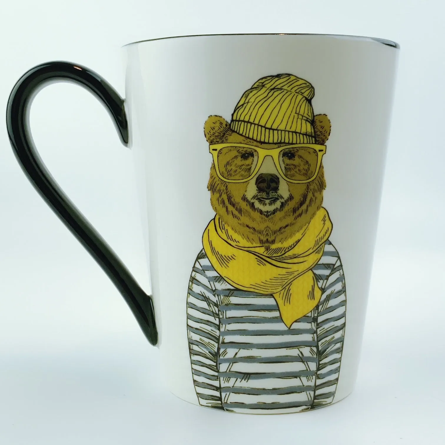 Signature Teddy Bear with Glasses Cup
